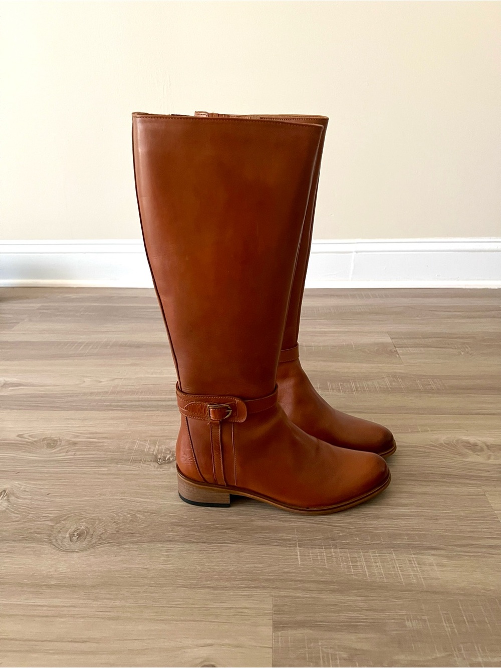 NIB GIROTTI Custom Made Brown Leather Knee High Women’s Boots – EU 41 / US 10